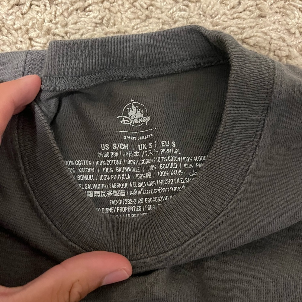 A heavy weight black long sleeve Disney shirt